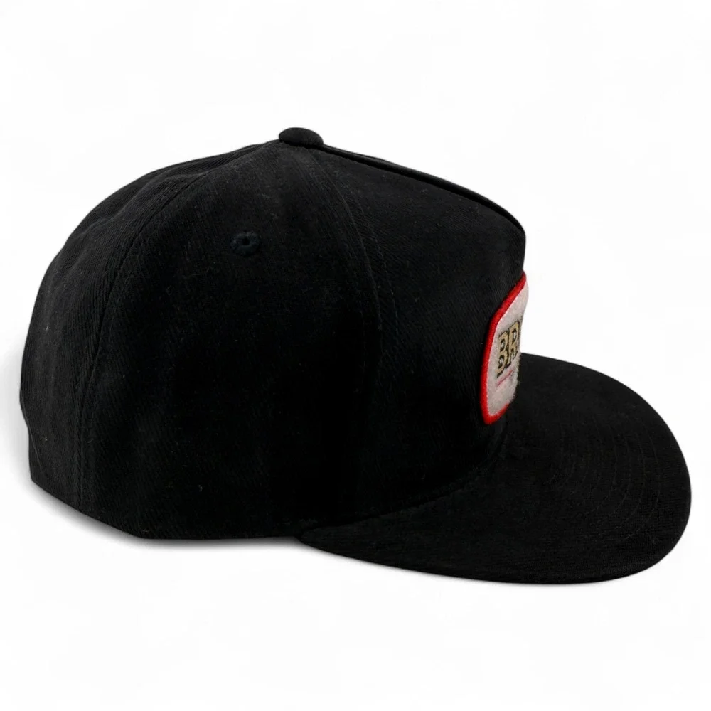 Brixton Company Canyon MP Cotton Black A-Frame Snapback Adjustable Hat Cap